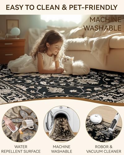 RELEANY Washable Area Rug, Runner 2'x10' - Image 6