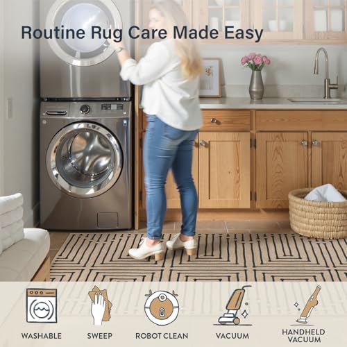 Lahome Easy Jute Washable Runner Rug, 2x8 Farmhouse Kitchen Runner Rug - Image 5