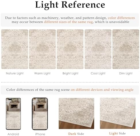 HUGEAR Light Brown 2x8 Runner Rugs Washable - Image 7