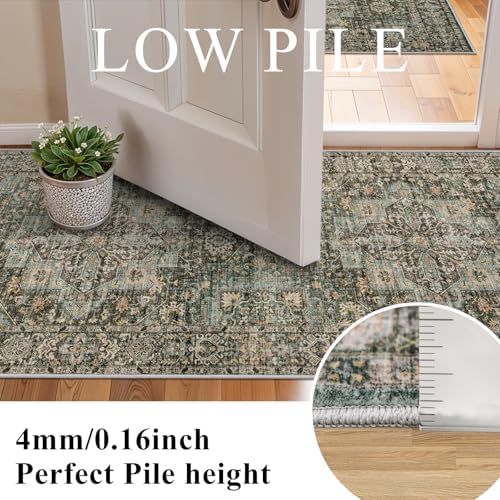 Washable Hallway Runner Rug 3x8: Non Slip Runner Rugs - Image 4