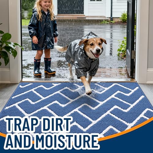 OLANLY Front Door Mat 32x20, Low-Profile Easy Clean Doormat - Image 2