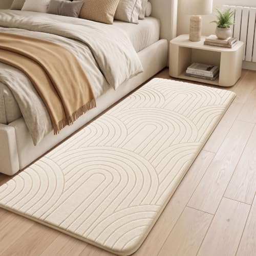 Sour Lemon 2x6 Runner Rug for Hallways Non Slip, Bedroom Modern Rugs White - Image 2