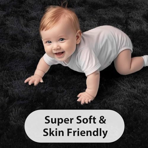 FinRèc Home 4x6 Non-Slip Fluffy Area Rugs - Image 4
