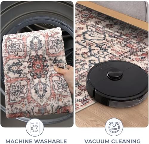 KOZYFLY Long Runners for Hallways 2x10 Ft Washable Kitchen Runner Rug Boho - Image 5