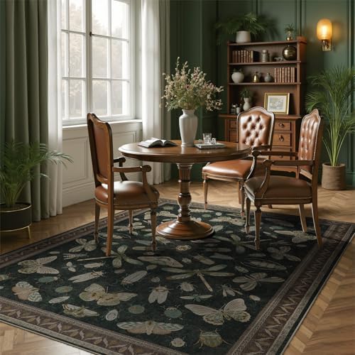 DCX 8x10 Washable Bug Rug for Living Room, Soft Low Pile Rug - Image 5