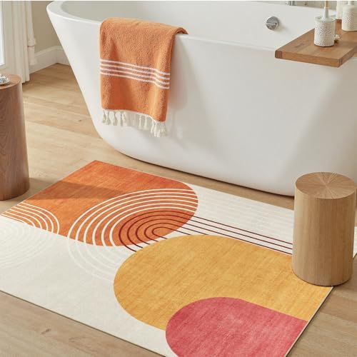 DCX Abstract Washable 3x5 Rug, Non Slip Low Pile Rug - Image 3