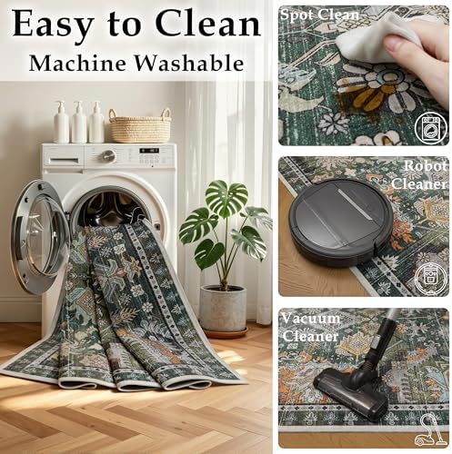 Ruaruarug Washable Area Rug 8×10 - Image 4