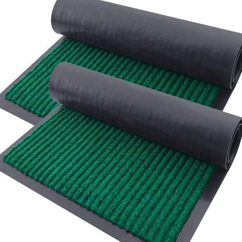 OLANLY 2-Pack Front Door Mats 33x21, Waterproof Heavy-Duty Doormats by OLANLY