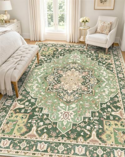OLANLY 5x8 Washable Area Rug, Soft Non Slip Carpet by OLANLY
