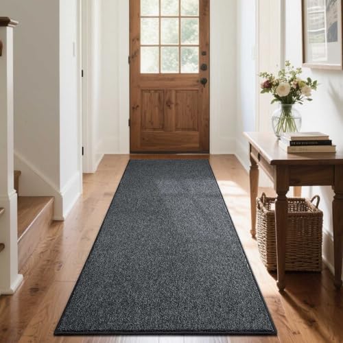 2x6 Grey Runner Rug Non-Slip Washable Soft Thin - Image 5