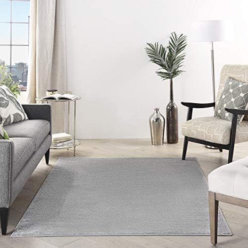 Nourison Home Nourison Essentials Silver Grey 4' x 6' Area Rug - Image 3