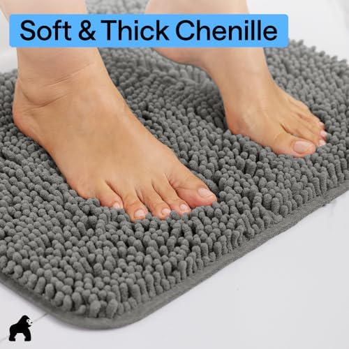 GORILLA GRIP Chenille Bath Rug Mat - Image 5