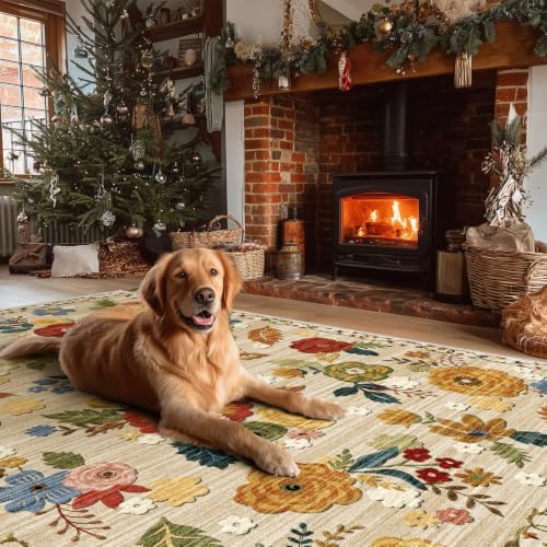 3x5 Washable Area Rug for Bedroom: Small Entryway Rug Non Slip Throw Carpet - Image 6
