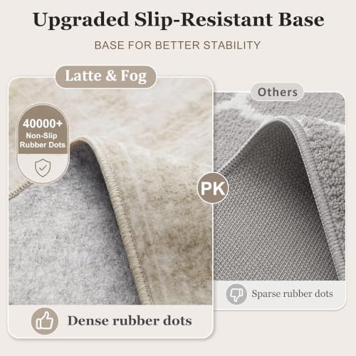 5x7 Washable Area Rug, Non Slip Indoor Carpet - Image 3