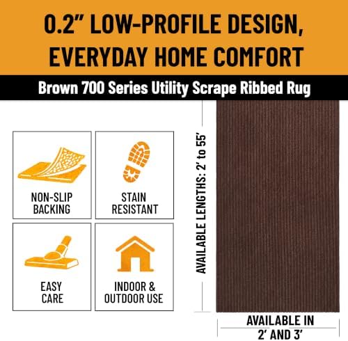 Ottomanson 3x52 Hallway Runner Rug – Non-Slip Indoor Outdoor Door Mat - Image 2