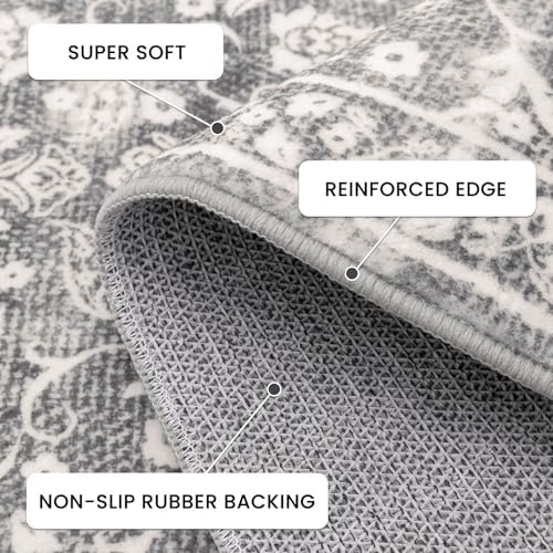 Washable Vintage 2x7 Runner Rug Non Slip Runners - Image 5