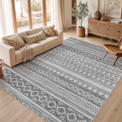 cotiled Boho 8x10 Area Rugs for Living Room: Large Moroccan Washable Rug by COTILED