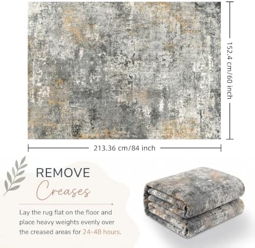 Washable Area Rug 5x7, Non Slip Rug - Image 2