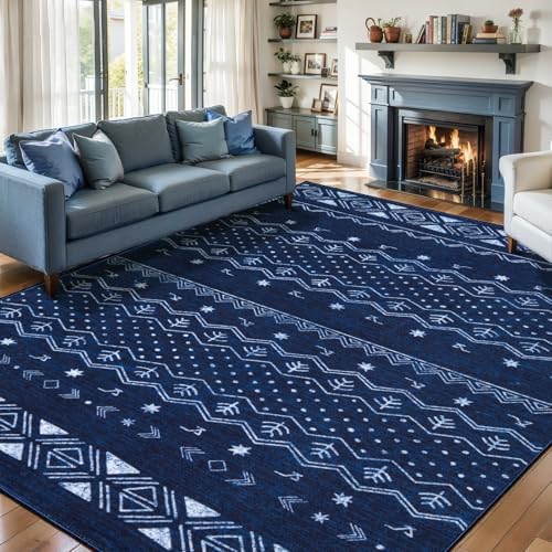 SERISSA 6x9 Washable Non-Slip Boho Area Rug by SERISSAHomeDecorCollection