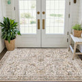 Washable 3x5 Moss Large Entryway Rugs by HazoHaus