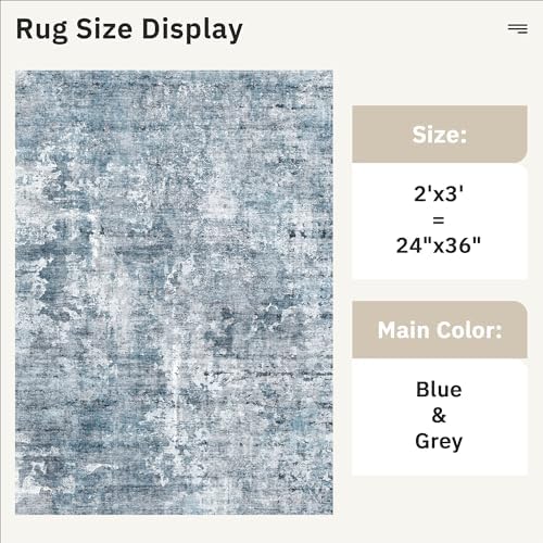 Soalmost 2x3 Abstract Washable Rugs - Image 4