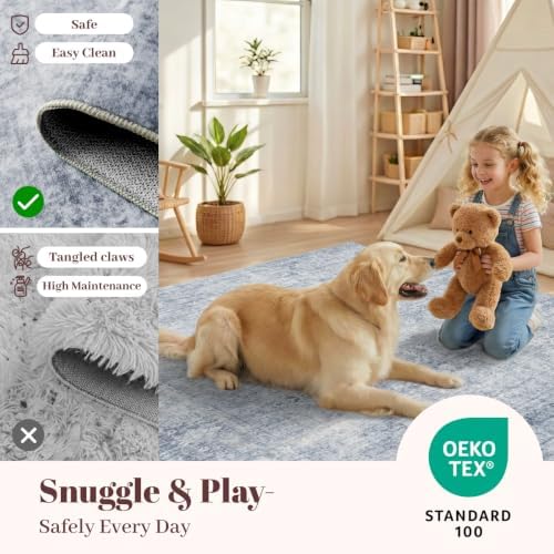 Homemate Washable Rug 10x12 Area Rugs - Image 6