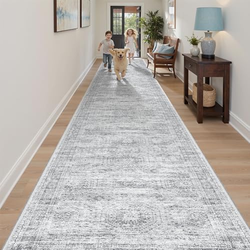 Soalmost Washable Hallway Runner Rug 3x20 Kitchen Entry Rugs Non-Slip by Soalmost