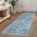 Washable Vintage 2x6 Runner Rug Non Slip Runners by SILOLOOM