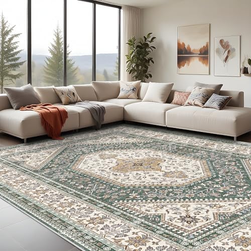 10x14 Washable Area Rug for Living Room by Puino