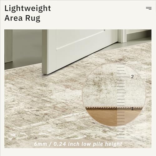 Soalmost Abstract 4x6 Area Rug Washable Rugs - Image 7