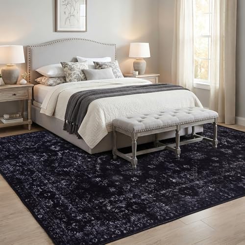 5x7 Area Rugs for Living Room, Machine Washable Rug, Neutral Style - Image 3