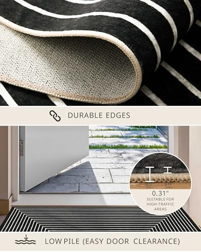 8x10 Area Rugs for Living Room Large Modern Washable Rug - Image 6