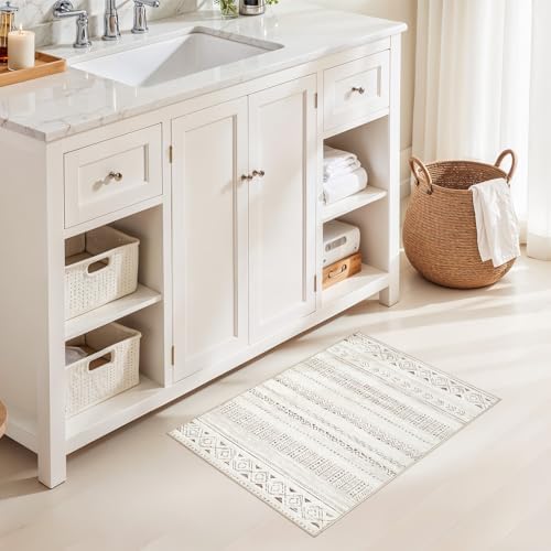 cotiled Washable 2x3 Entryway Rugs: Boho Moroccan Soft Small Rug - Image 6