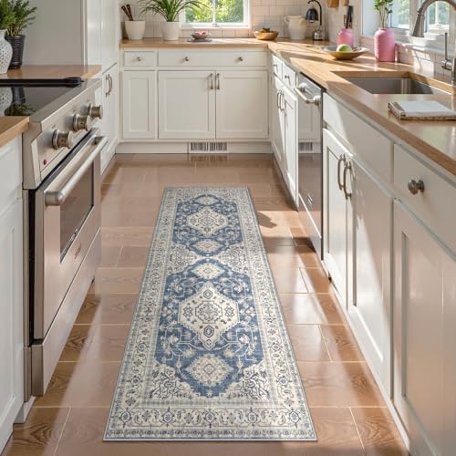 Lahome Oriental Kitchen Runner Rug Non Slip, 2x5 Washable Hallway Runner by Lahome