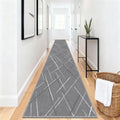 Modern Stripe 2.6x12 Long Hallway Runner Rug Non Slip by TTelephant
