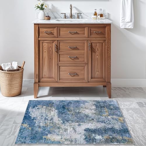Washable 2x3 Entryway Area Rug: Modern Soft Ultra Thin Door Mat - Image 3