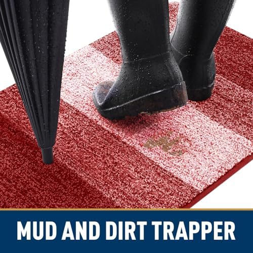 Smiry Dog Door Mat for Muddy Paws, Absorbs Moisture and Dirt, 54x24 Inches - Image 2