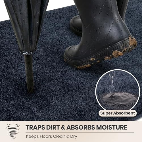 PURRUGS Dirt Trapping Indoor Door Mat, 31.5" x 47" - Image 2