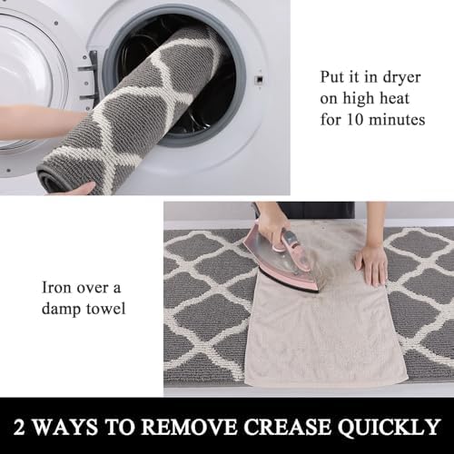 SHACOS Entryway Runner Rugs 2x5 ft Washable Rug Runner Non Slip Rubber Backing - Image 5