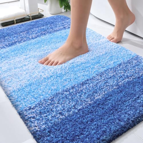 OLANLY Bathroom Rugs Mat 34x21, Extra Soft Absorbent Microfiber Bath Rugs by OLANLY