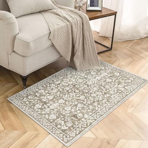 Vintage Washable Entryway Rug 2x3 Small Area Rug Non Slip Door Mat - Image 3