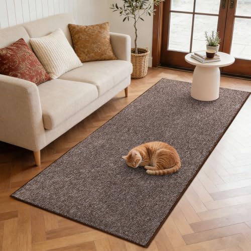 2x6 Brown/White Runner Rug Non-Slip Washable by FinRe%CC%80cHome