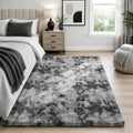 Ophanie Tie-Dyed Grey Area Rugs by Ophanie