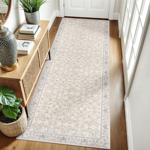SIILOOM 3x8 Washable Runner Rug, Non Slip Soft Area Rug - Image 4