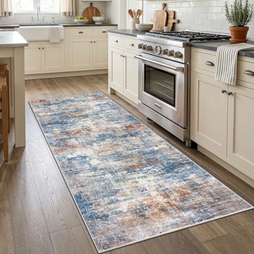 IOHOUZE Abstract Runner Rug 3x7 Ft Washable Runners - Image 3