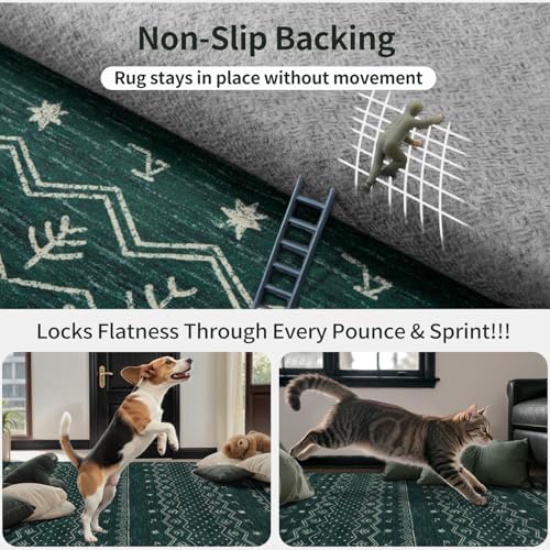 SERISSA 2x5 Washable Non-Slip Boho Runner Rug - Image 5