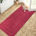 PURRUGS Hallway Runner Rug, Burgundy Red by PURRUGS