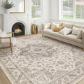 cotiled 10x14 Area Rug for Living Room, Traditional, Light Brown by COTILED