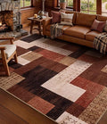 YIHOUSE Modern Geometric Patchwork Rugs by YIHOUSE