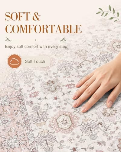 OLANLY 9x12 Washable Area Rug, Soft Non Slip Carpet - Image 4